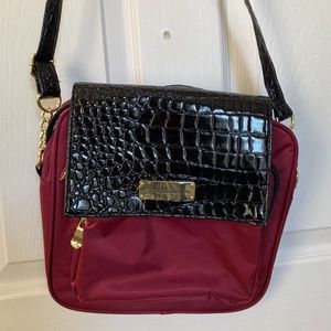 Samantha Brown RFID Crossbody purse, burgundy